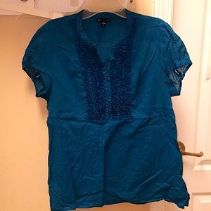 Gap teal blouse